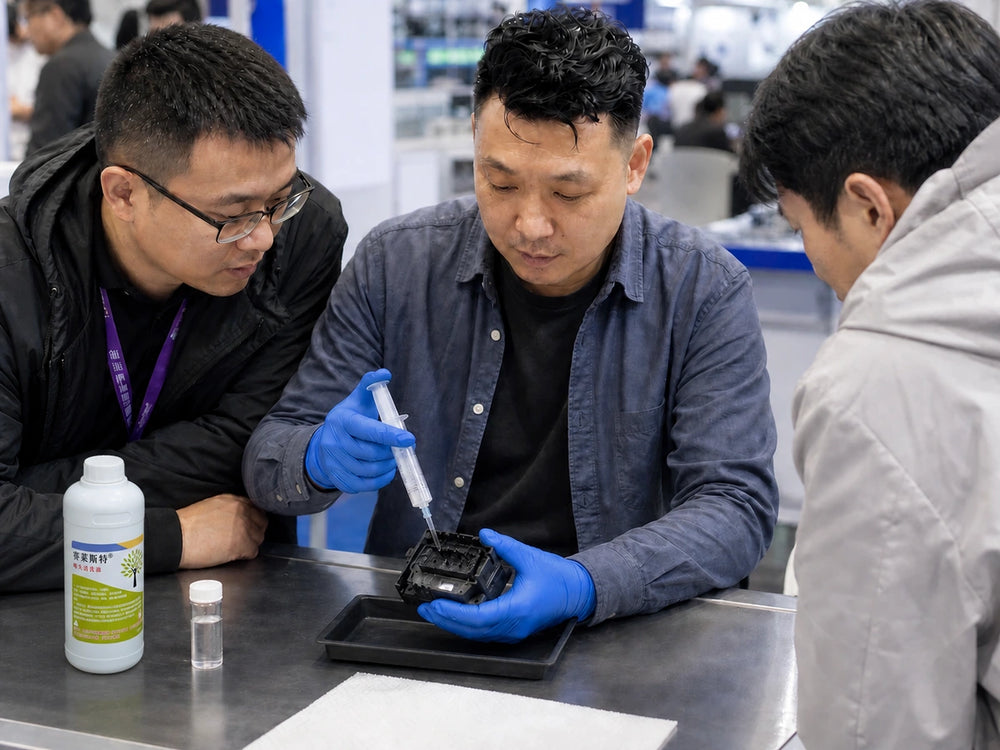 Printhead cleaning solution demonstration