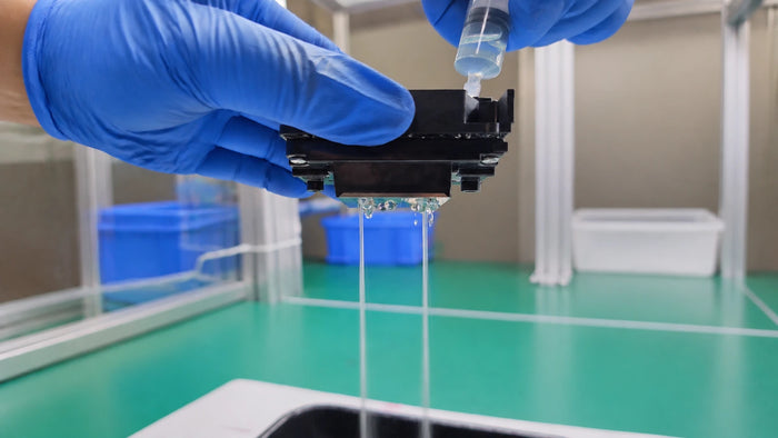 Nozzle check example showing complete blockage